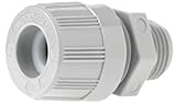 Woodhead 5544 Cable Strain Relief Grip Locknut Straight Male Max-Loc Cord Seal 3/4 NPT Thread Size Y