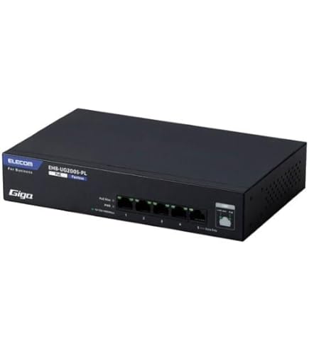 Amazon.co.jp: エレコム スイッチングハブ 8ポート ギガビット PoE機能