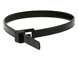 Monoprice 105799 10-Inch 50LBS Releasable Cable tie, 100-Piece/Pack, Black [並行輸入品]