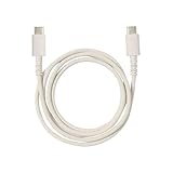 クオリティトラストジャパン Type-C to Type-Cコネクタ対応 シリコンケーブル 1m ホワイト QTC-0408WH