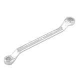 uxcell メガネレンチ　レンチ　スパナ　9mm 11mm　ダブルエンド 12ポイント　メタル素材　シルバートーン