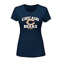 NFL Chicago Bearsレディース半袖クルーネックTシャツ、XXL、海軍