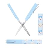 サンスター文具(Sun-Star Stationery) ちいかわ グッズ ハサミ スティック型 NewLifeCollection ハチワレ×ラッコ S3721736