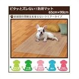 ピタッとズレない!防滑マット 65cm×90cm 半透明 クリアー(CL) INBS-600