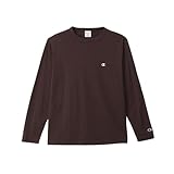 長袖Tシャツ 長袖 丸首 綿100％ ワンポイントロゴ刺繍 ロングスリーブTシャツ メンズベーシック C3-P401Z-054-M