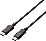 [T-7923082]エレコム　ＵＳＢ２．０ケーブル　Ｃ－Ｃタイプ　認証品　３Ａ出力　１．５ｍ U2CCC15NBK