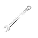 uxcell コンビネーションレンチ　22mmオープンボックスエンド　シルバートーン　260mmロング 両用