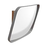ホップ ガレージミラー 貼付け式 35角 290×390mm 錆びない ステンレス製 取付 金具付 日本製