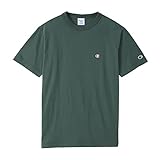 [チャンピオン] Tシャツ 半袖 綿100% 定番 ワンポイントロゴ刺繍 ショートスリーブTシャツ ベーシック C3-P300 メンズ ミッドグリーン S