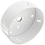 Morris Products 13400 Bi-Metal Hole Saw, 4-3/8 Saw Diameter, Pipe Tap Size, Pipe Entrance Size, Used