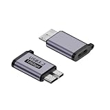 Micro B to Type-C 変換アダプタ 10Gbps データ転送 Macbook/HDD外付けハードドライブ Galaxy S5 Note3 などのMicro Bデバイスに対応 (オス-メス, Micro B to Type-C)