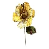 26 "ゴールドベルベット薄手ローズ6 "花