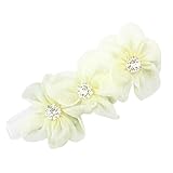 Ochine　新生児 赤ちゃん 出産祝い　ベビー キッズ ヘアバンド　新生児ヘアバンド　ガールズアバンド　赤ちゃんもオシャレに♪　チュール+アクリル生地　弾力性 10色選択 (A)