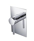 Isenberg UF.2201CP Universal Fixtures 1-Way Pressure Balance Valve and Shower Trim, UF.2201, Polishe