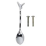 SODIAL(R)3ｘクリエイティブデザインのフォーク、ナイフ、スプーン　キッチンキャビネット引き出し引きハンドル　76 mm