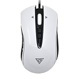 BlueSea 光学式ゲーミングマウス シンプル USB有線式 ホワイト