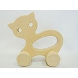 木のおもちゃ 　チェスキー・ナロドニ・ポドニック　ハンドカー　ねこ