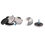 uxcell　飾りビス 固定釘 ミラースクリュー メタル プラスチック材質 ガラス向け 30mm 8本入り