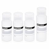 トラベルボトル 4個セット 37mL 50mL 詰め替えボトル容器 機内持ち込み 日本製 半透明 Papagear シャンプー コンディショナー シャワージェル ボディクリーム