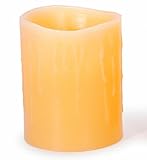 Darice 6203-83 Battery Operated LED Pillar Candle, 4-Inch, Ivory [並行輸入品]