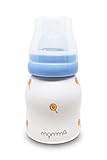 MOMMA 完全ハンドメイドの 環境に優しい セラミック哺乳瓶 (220ml) (青, Blue)