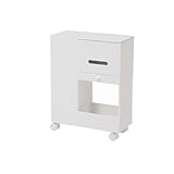 コスメワゴン　（ＢＯＸティッシュ収納＆ダストボックス付き）　ＳＩｓｉＭＵＤ99664877ＷＨｉｓ