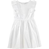 OSHKOSH(オシュコシュ) アイレットラッフルドレス ホワイト ワンピース 4歳【並行輸入】
