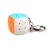 ミニ立方体マジックキューブパズルキーチェーンマジックキューブ初心者のための専門家のキューコマジコのおもちゃ子供の子供たち,3×3