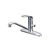 KVK 流し台用シングルレバー式混合水栓 分岐孔付(給水・給湯) KM5091TTN