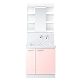 TOTO 洗面化粧台セット(KZ) 750mm 一面鏡+片引き出し パナシェピンク 寒冷地向け KZ71DZP