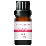 お手軽美人 ゼラニウム ローズゼラニウム 10ml feellife 100％ 天然 エッセンシャルオイル 精油 アロマオイル アロマディフューザー ピュア