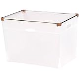 カラーボックス収納 インナーボックス フレックスプレミアムボックス (390L (Lサイズ), ナチュラルホワイト)