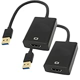 エスエスエーサービス USB3.0 - HDMI 外付け ディスプレイアダプタ 外付け [ 1080P 対応] SU3-HD1080シリーズ (お得な2個セット（SU3-HD1080-2P))