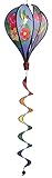 Hummingbird Flowers 6-Panel Kinetic Hot Air Balloon Wind Spinner