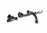 Santec 2929ey70-tm Vantageニッケル仕上げ壁マウント洗面所Widespread – トリムのみW / EYハンドル(注ぎ口CXC 7 – 1 / 2 " )バルブ