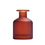 リードディフューザー 130ml/250ml ブラック ガラス ディフューザー ボトル アロマセラピー ジャー ポット フレグランス アクセサリー DIY 交換用 リードディフューザー スティック セット エッセンシャルオイル クラフト 1個 (レッド,130ml)