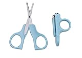 赤ちゃん ベビー 用 ネイル ケア グッズ 爪切り ハサミ (ブルー)