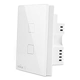 Simplyシルバー – Broadlink tc2ダブルタッチ自動化スイッチ高い信頼性ワイヤレスリモートCon