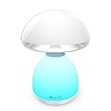 OxyLED oxysense bn10マッシュルーム子供ベッドサイドランプ|タッチ装飾LEDランプ暖かいと蛍光灯RGBモード設定、7-colorフェードインエフェクトおよびUSB充電式バッテリー