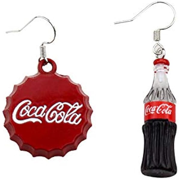 Amazon Orchid ピアス レディース コカ コーラ 人気 オリジナル アクセサリー イヤリング ファッション シンプル 両耳 揺れる 女性 プレゼント 誕生日 クリスマス ピアス 通販