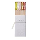 ホーショー 箸置き ローズクオーツ 幅5.4×奥行1.4×高さ1.2cm cohana お箸飾り 利久箸付き HD-720-KR5 5個入