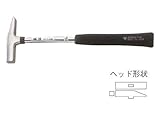 土牛　板金用ﾊﾝﾏｰ　ｽﾃﾝﾚｽﾊﾟｲﾌﾟ柄ﾌﾞﾘｷﾔ鎚　21mm　340mm