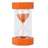 安全なタイプ　砂時計　時計　カラー豊富　インテリア　飾り物　プレゼント　贈り物　 (2分計, オレンジ)
