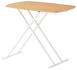 リフトテーブル (ナチュラル) 【完成品/約幅78～96.5×奥行50×高さ38～66cm】