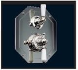 Rohl U.5555L-STN/TO Perrin & Rowe Edwardian Trim Package Only Concealed Thermostatic Mixer with Volu