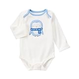 ジンボリー GYMBOREE/ ペンギン ボディスーツ ホワイト ロンパース長袖 0～3ヶ月【並行輸入】