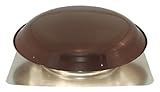 Ventamatic VX25BRN Static Galvanized Steel Dome and Flange Roof Vent Brown [並行輸入品]