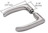 C.R. LAURENCE PTH303BS CRL Brushed Stainless PTH Series Sculptured Style Lever Handles [並行輸入品]