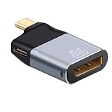 Fujiba 2in1 急速充電PD(100W) 対応 USB C to Displayport 変換 アダプタ 8K@60HZ映像出力 + 急速充電 PD(100W) 設定不要USB C to Displayport)
