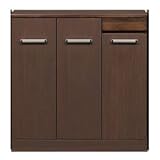 ロータイプシューズボックス 【幅90cm】 木製 オートヒンジ/プラ棚付き 日本製 ダークブラウン 【完成品 開梱設置】【代引不可】 生活用品 インテリア 雑貨 インテリア 家具 収納家具 シューズラック シューズボックス [並行輸入品]